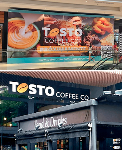 Interior de Tosto Coffee